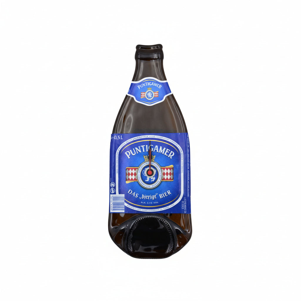 🕒 Moderne Bierflaschenuhr Puntigamer (personalisierbar)