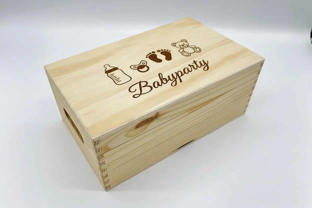 👶 Geschenkbox/Erinnerungskiste Taufe, Erstkommunion, Geburtstag uvm. (personalisierbar)