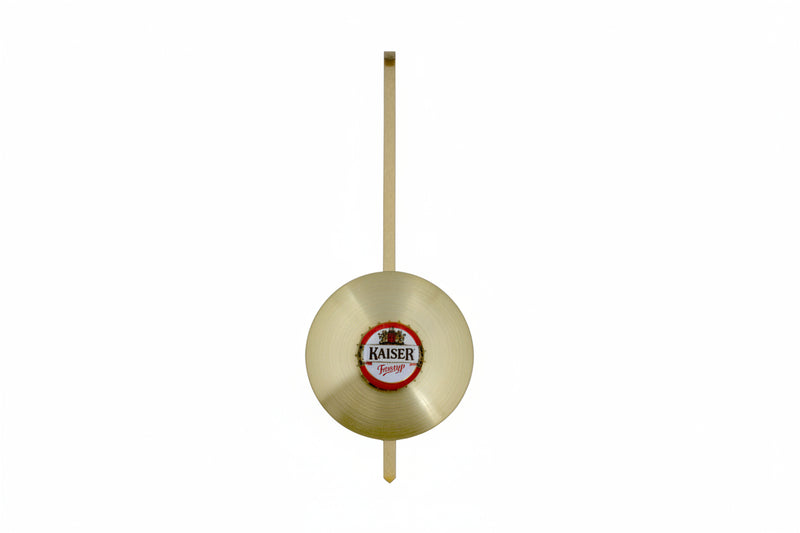 🕒 Modern beer bottle clock with pendulum Kaiser (personalizable)