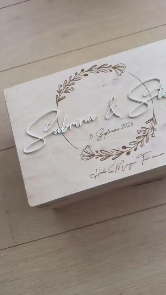 👶 Geschenkbox/Erinnerungskiste Taufe, Erstkommunion, Geburtstag uvm. (personalisierbar)