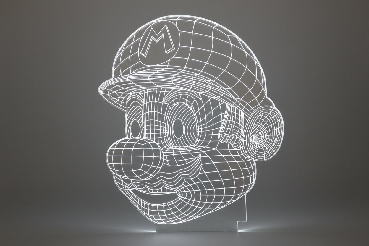 🎮 LED-Lampe Super Mario aus Acryl